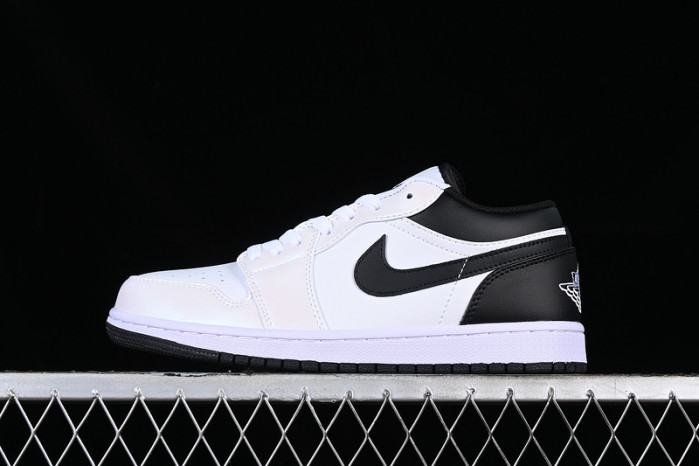 jordan 1 low white black men''s - 553558-132