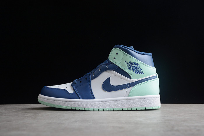 air jordan 1 mid "blue mint" 554724-413