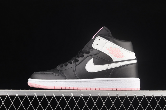 air jordan 1 mid arctic pink black 555112-061