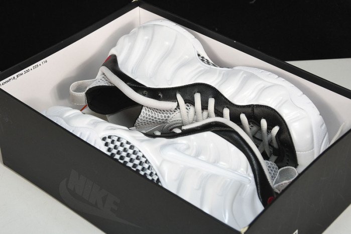 nike air foamposite pro white black university red 624041-103