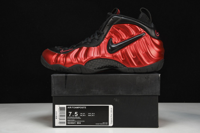 nike air foamposite pro "universty red" mens 624041-604