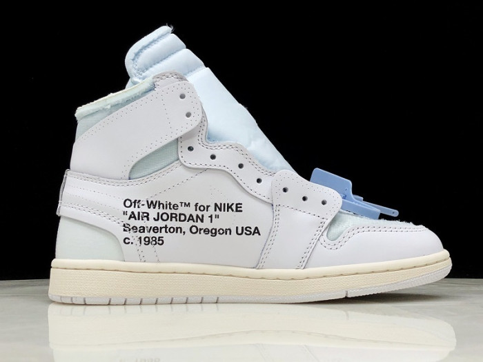 ofw air jordan 1 retro high white - aq0818-100