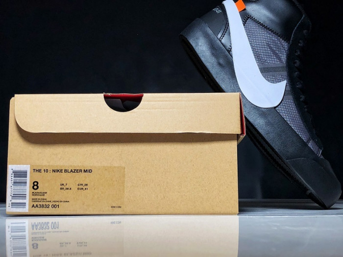 ofw nike blazer black - aa3832-001