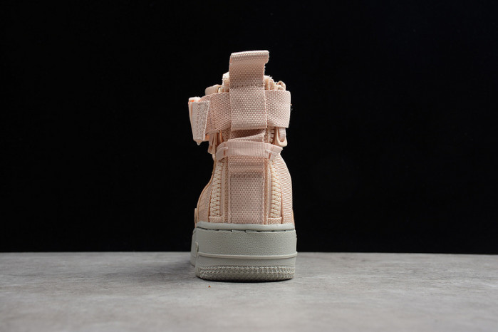 nike wmns sf force 1 “orange quartz” grey womens - aa3966-800