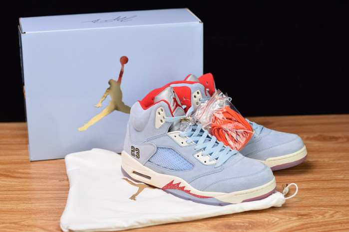 trophy room x air jordan 5 retro "ice blue" ci1899-400