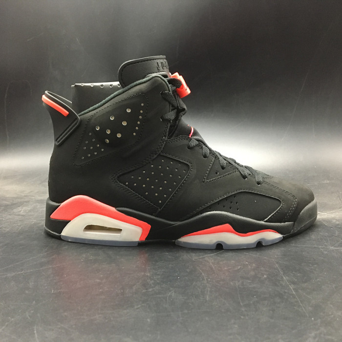 AIR JORDAN 6 RETRO "INFRARED 2014" BLACK MENS 384664-023