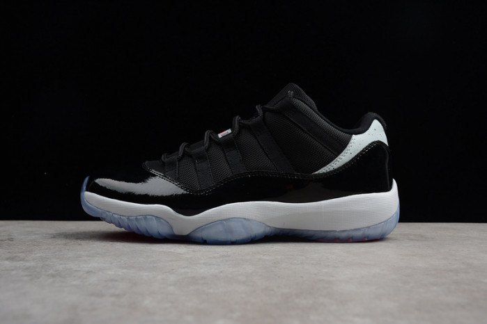 air jordan 11 retro low "infrared 23" black mens 528895-023