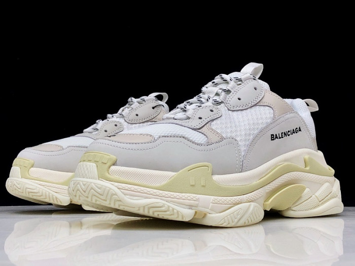 bl 17fw triple s sneaker dad shoe cream h903p018