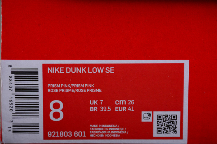 nike dunk low pink - 921803-601