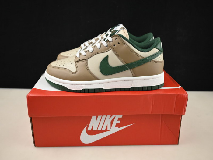 nike dunk low tan green fb7160-231