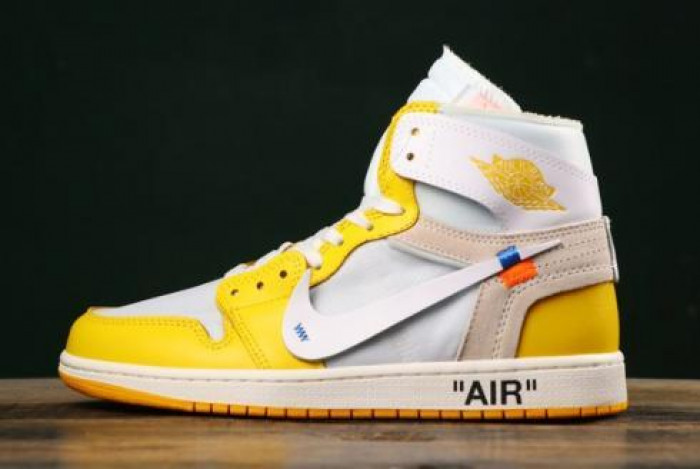 ofw air jordan 1 retro canary yellow aq0818-149