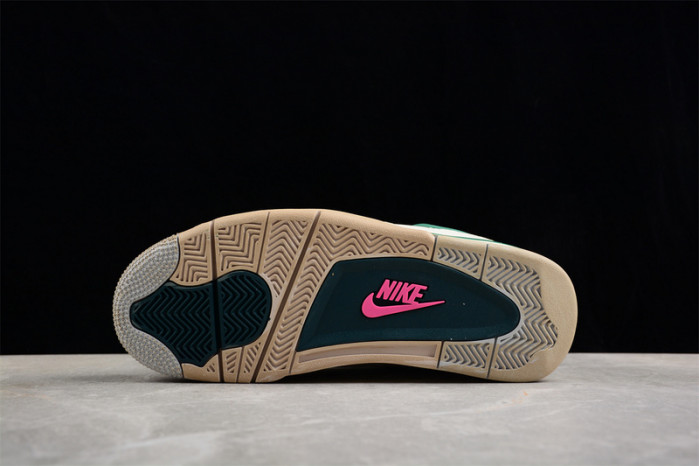 air jordan 4 retro white/grey/brown/green aj4-kncw2