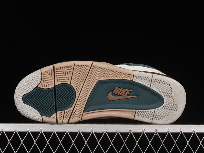 kncw air jordan aj4 retro grey/brown/blue aj4-kncw