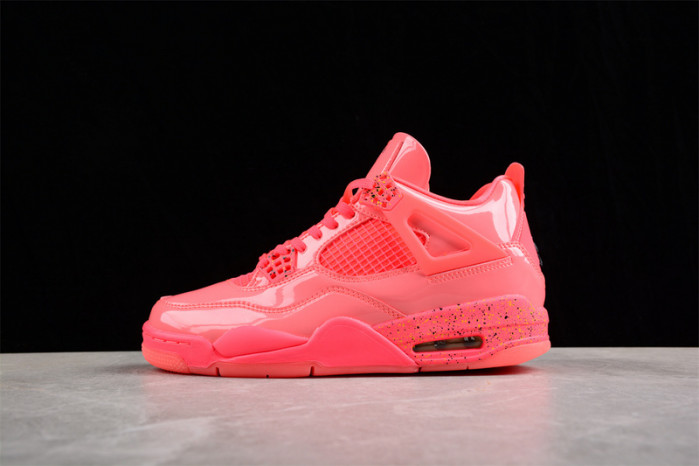 air jordan 4 retro nrg wmns ''hot punch/black-volt'' aq9128-600