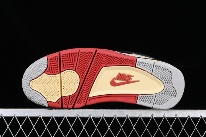 jordan air jordan 4 retro white/red/black/yellow aq9129-105