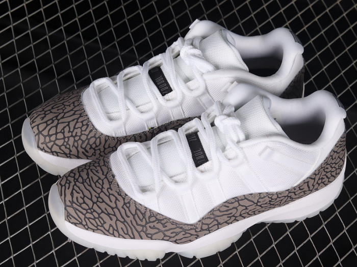 air jordan 11 low “white cement” av2187- 140