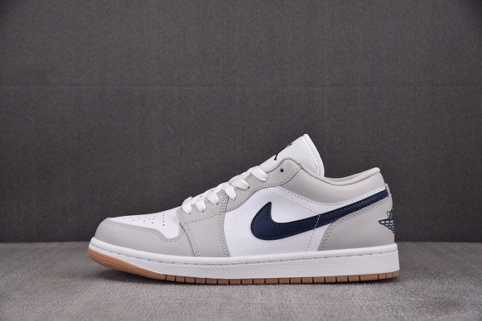 Air Jordan 1 Low ''Midnight Navy Neutral Grey'' 553558-146