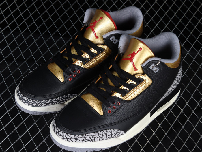 air jordan 3 black gold wmns ck9246-067