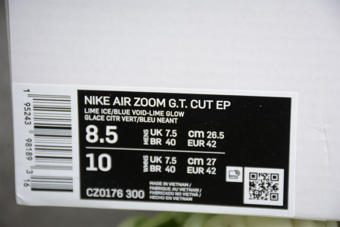 nike air zoom g.t. cut grinch cz0176-300