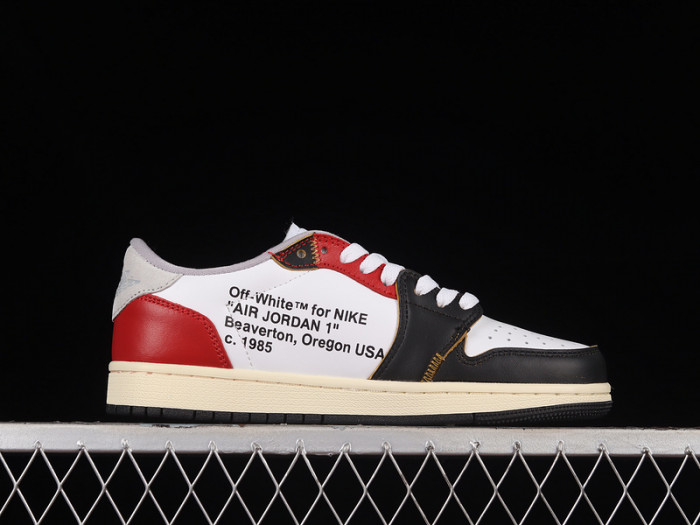 air jordan 1 retro low white brown black cz0790-107