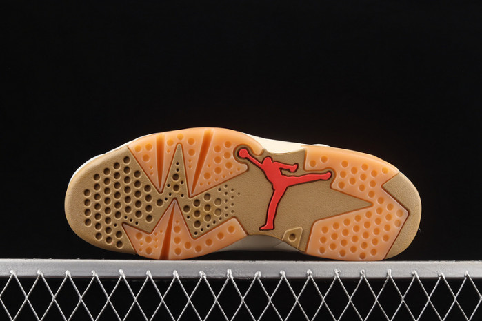 air jordan 6 retro quai54 sail brown cz4152-100