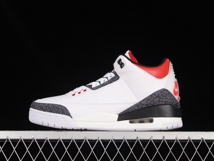 air jordan 3 retro denim se ''fire red'' - cz6431-100