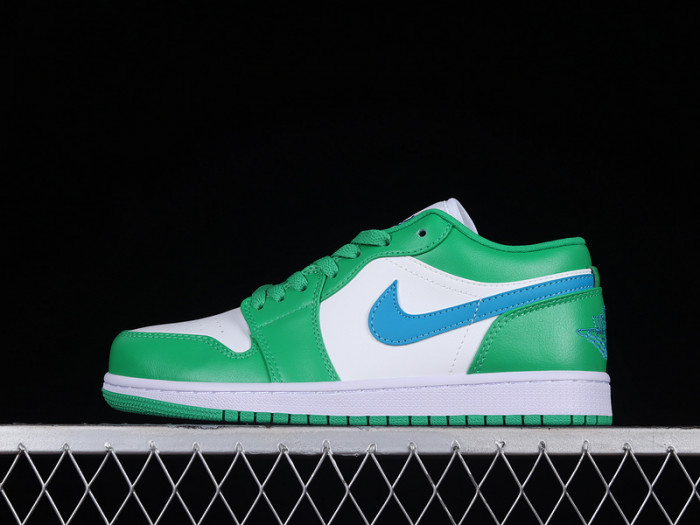 air jordan 1 low "lucky green/aquatone" dc0774-304