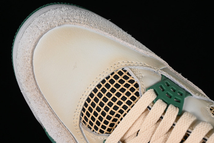 jordan air jordan 4 retro white/grey/green/yellow dc7770-106