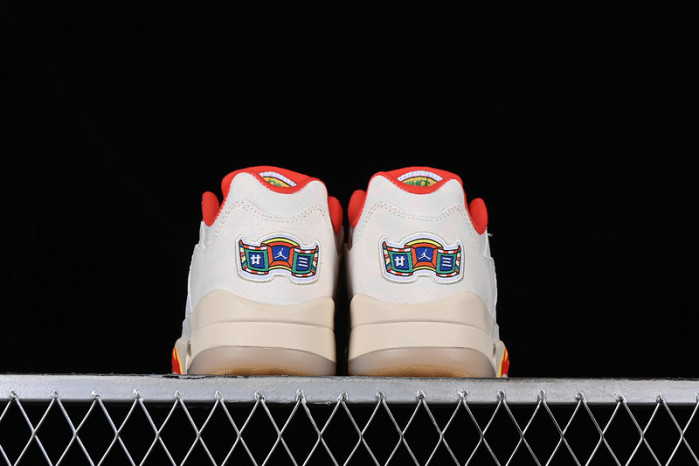 air jordan 5 low chinese new year red/white/yellow dd2240-100