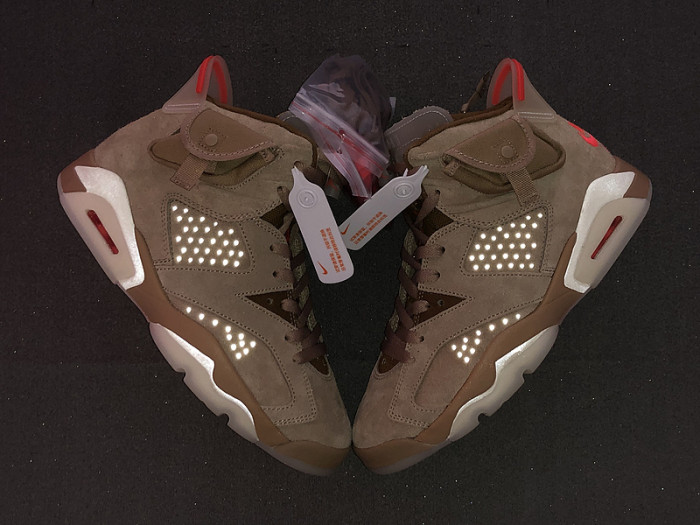 travis scott x air jordan 6 “british khaki” dh0690-200