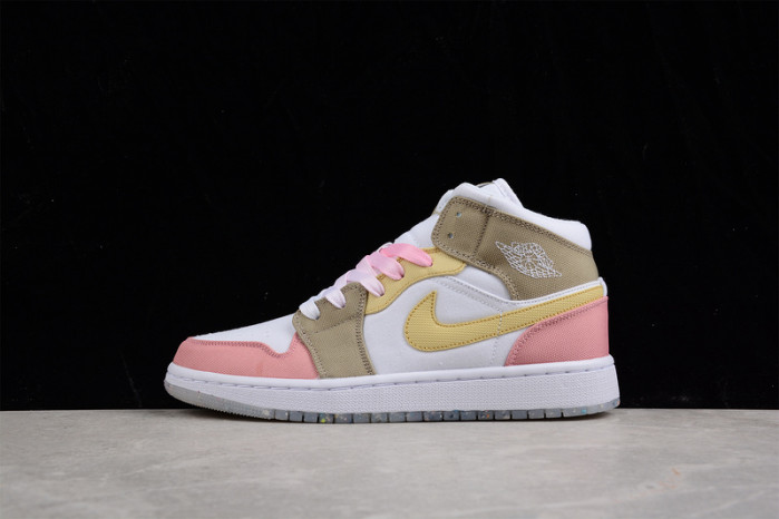 air jordan 1 mid se pastel vivid green grind dj0338-100