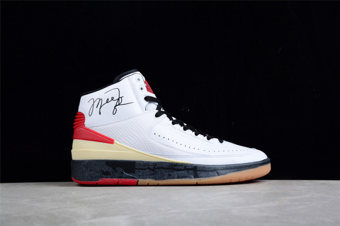 ofw x air jordan 2 high white red dj4375-101