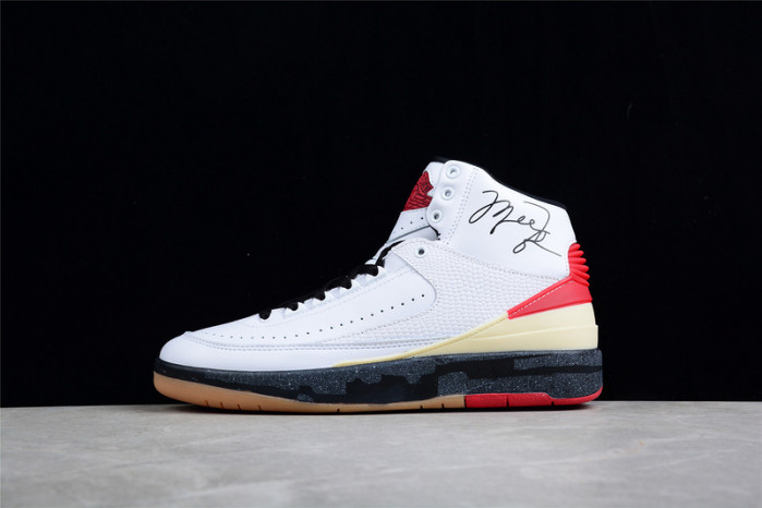 ofw x air jordan 2 high white red dj4375-101