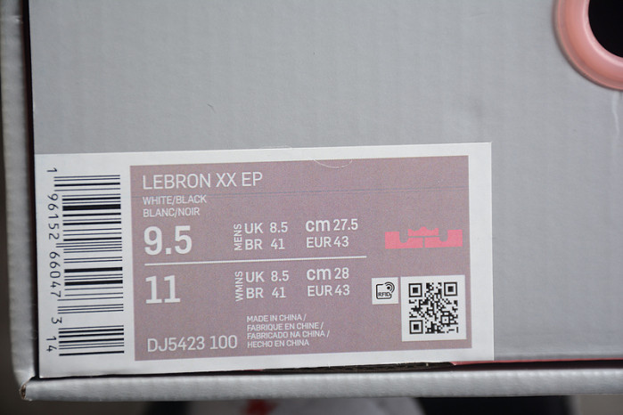 nike lebron 20 the debut dj5423-100