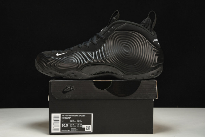 nike air foamposite one comme des garcons homme plus black dj7952-001