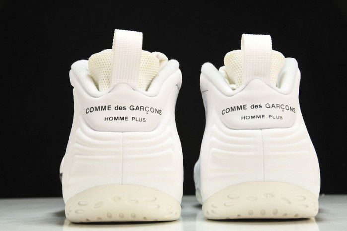 nike air foamposite one comme des garcons homme plus white dj7952-100