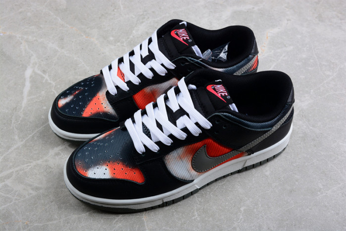 nike dunk low graffiti black red dm0108-001