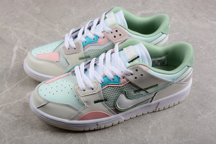 nike dunk low scrap grey haze phantom - dm0802-001