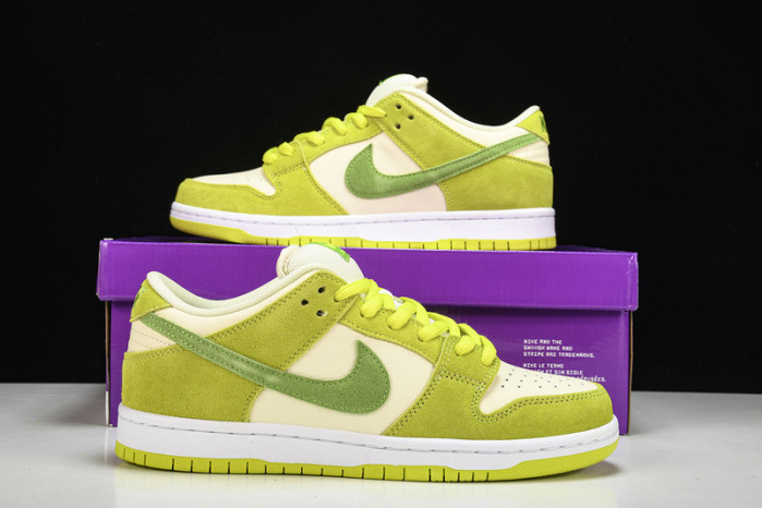 nike sb dunk low green apple dm0807-300