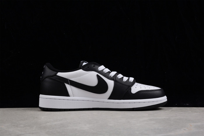 travis scott x air jordan 1 low og black white dm7866 -010