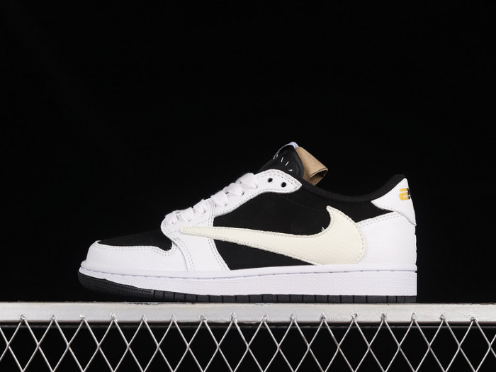 travis scott x air jordan 1 low og white black dm7866-101