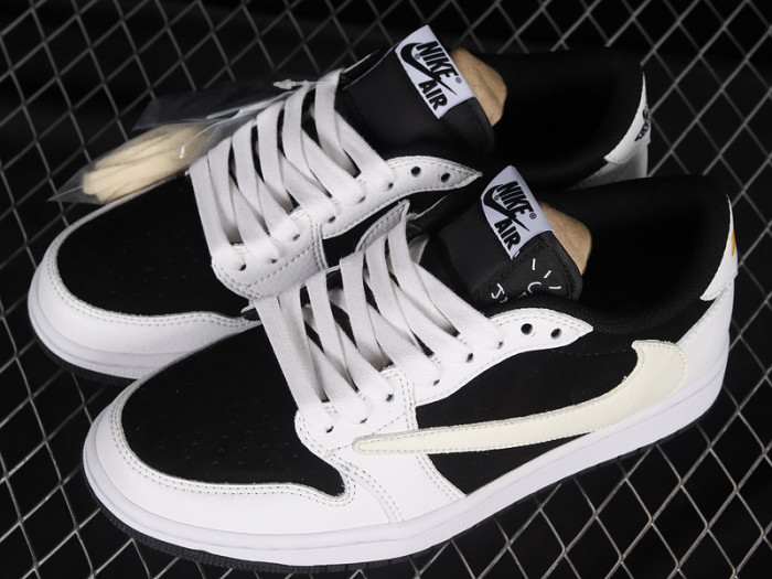 travis scott x air jordan 1 low og white black dm7866-101