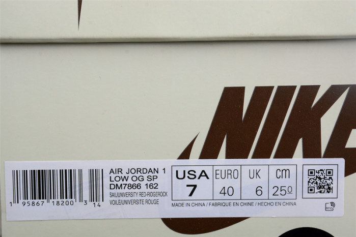 travis scott x air jordan 1 low og reverse mocha dm7866-162