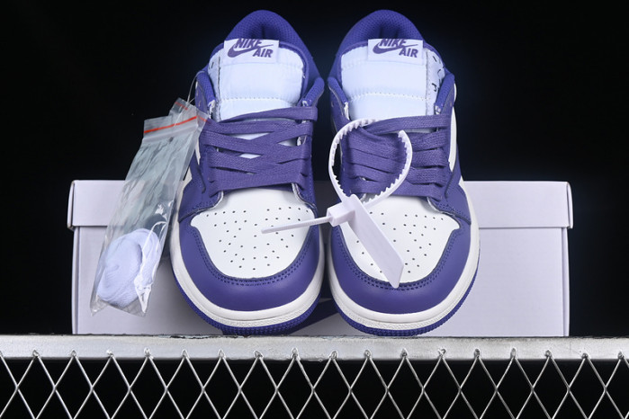 travis scott air jordan 1 low og white/purple dm7890-386