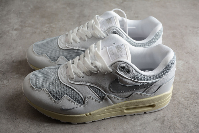 patta x nike air max 1 white grey - dq0299-100
