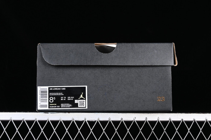 air jordan 1 mid gym red black toe - dq8426-106