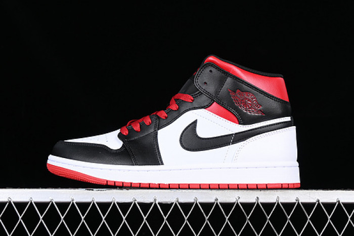 air jordan 1 mid gym red black toe - dq8426-106