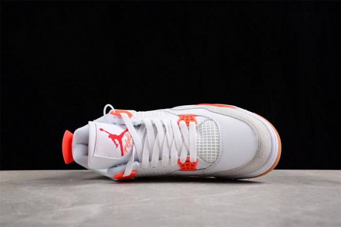 air jordan 4 white and orange dr5415-108