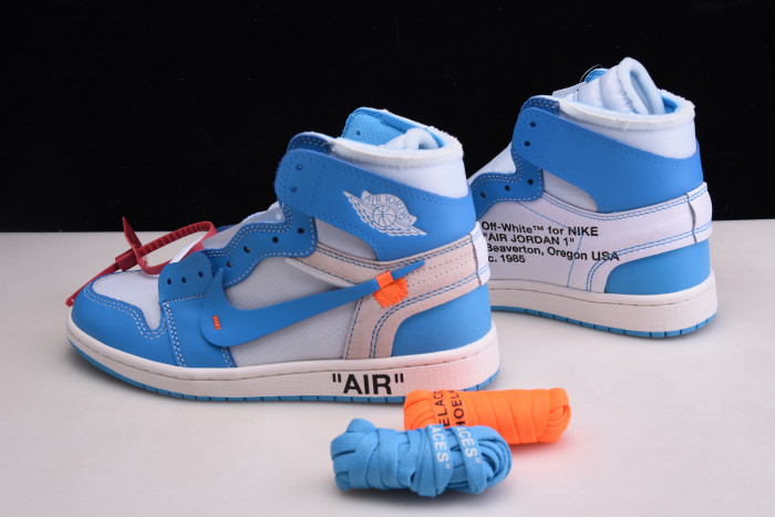ofw air jordan 1 powder blue unc - aq0818-148
