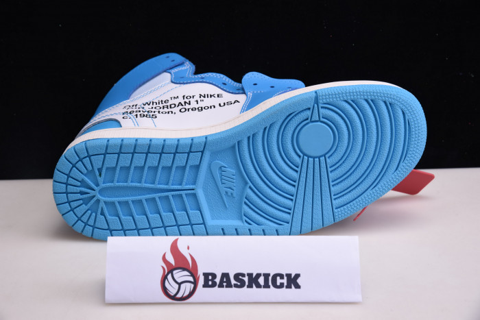 ofw air jordan 1 powder blue unc - aq0818-148